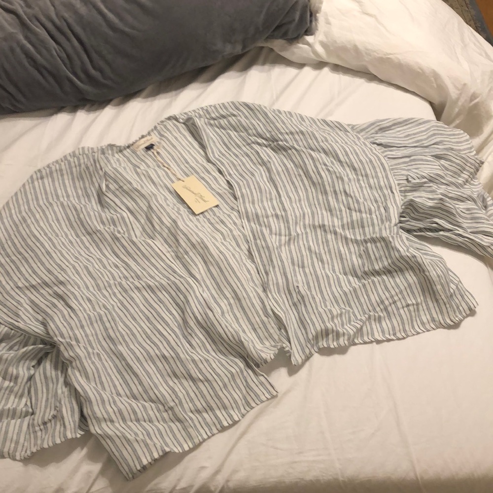 Blue stripe light jacket